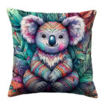 Koala colorful throw pillow (4)