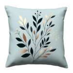 Minimalist botanical colorful throw pillow (3)