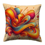 Rainbow liquid paint pillow (3)