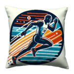 Running athletes colorful throw pillow (6)