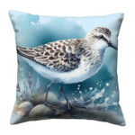 Sandpiper water bird pillow (4)