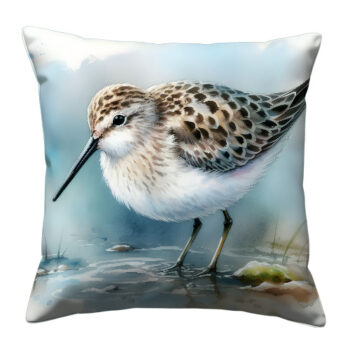 Sandpiper Water Bird Pillow