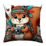 Squirrel tourist with camera pillow (4)
