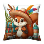 Squirrel tourist with camera pillow (4)