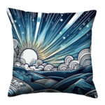 Sunrise colorful throw pillow (4)