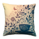 Tea cup silhouette colorful throw pillow (4)