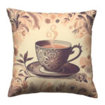 Tea cup silhouette colorful throw pillow (4)