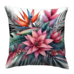 Tropical coral flowers pillow (3)