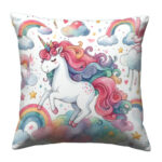 Unicorn line colorful throw pillow (4)