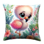 Very cute flamingo colorful throw pillow (2)
