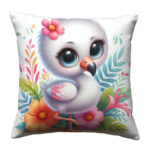 Very cute flamingo colorful throw pillow (2)