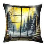 Winter landscape looking pillow (4)