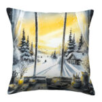 Winter landscape looking pillow (4)