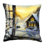 Winter landscape looking pillow (4)