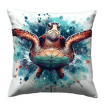 sea turtle colorful throw pillow (4)