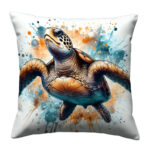 sea turtle colorful throw pillow (4)